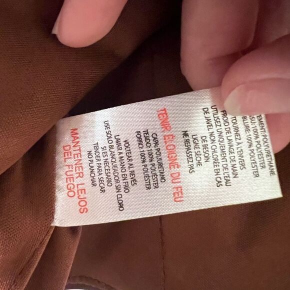 Jason Wu Brown Western Cowgirl Vegan Leather Sleeveless Bustier Corset Zip Top - Picture 9 of 9